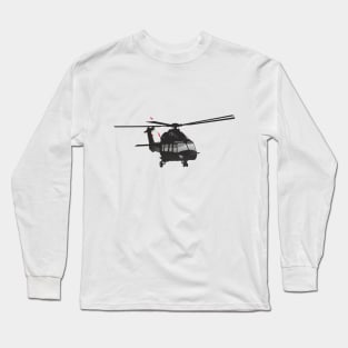 Black Helicopter Long Sleeve T-Shirt